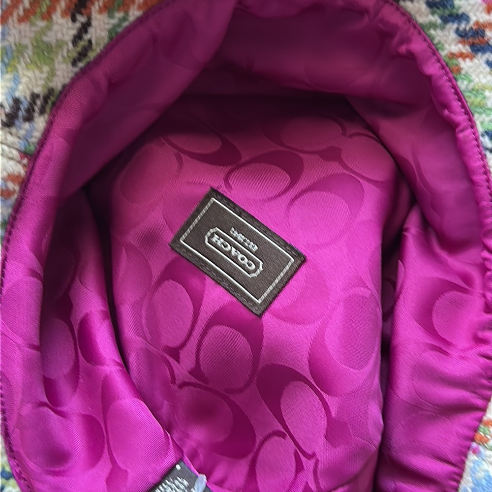 COACH || Tattersall Crusher Multicolor Winter Bucket Hat. Sz. S/P - Picture 15 of 16